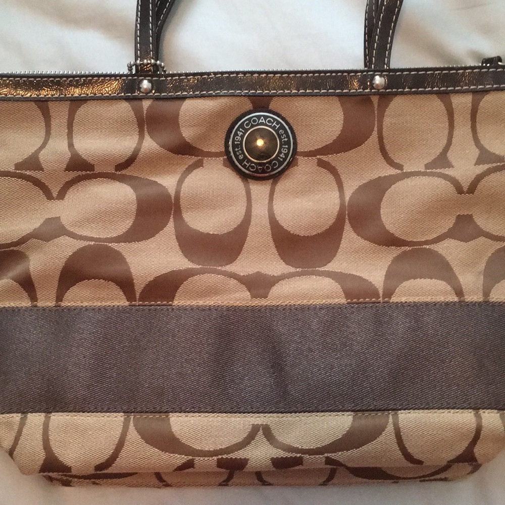 Brand New Monogram Coach Purse